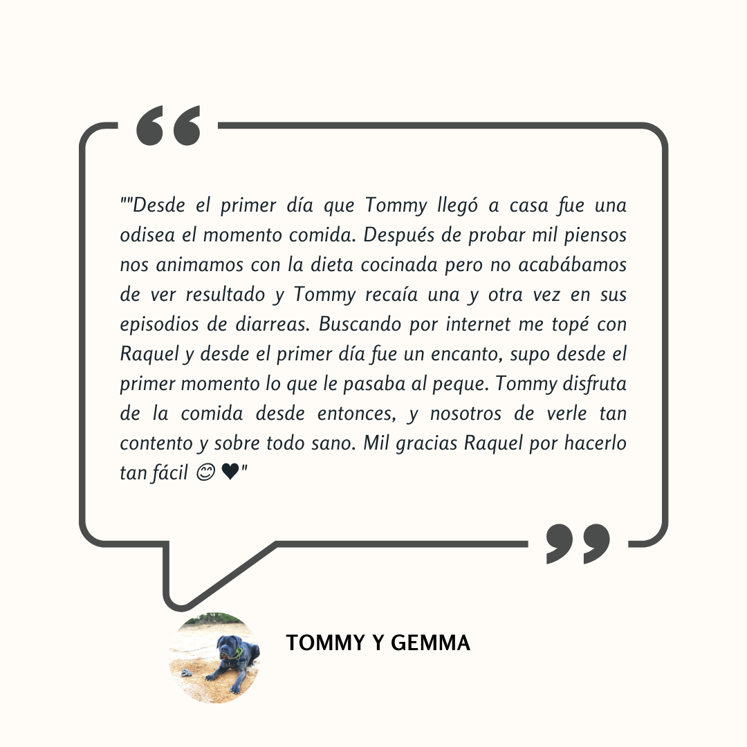 Testimonio: Tommy disfruta de la comida y ha dejado atrás sus episodios de diarreas gracias al cambio de dieta